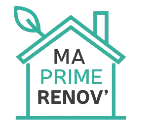 Logo officiel MaPrimeRénov' — PAC, chauffe-eau, rénovation énergétique · Alexis Dupuis Énergies, artisan RGE à Abbeville